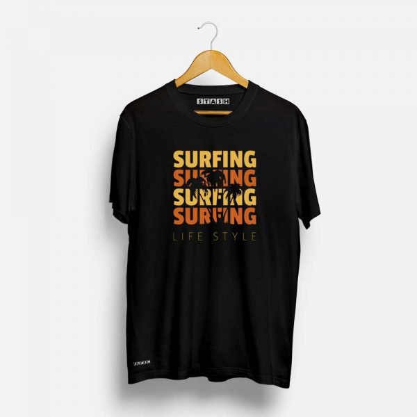 Surfing Black tshirt